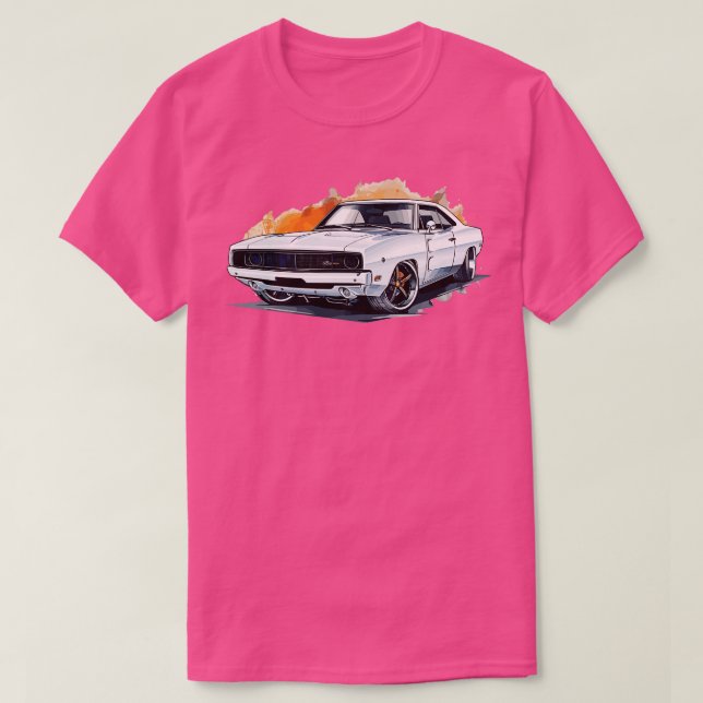 Dodge Charger 3 T Shirt (Design framsida)