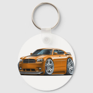 Dodge Charger Daytona Orange Car Nyckelring