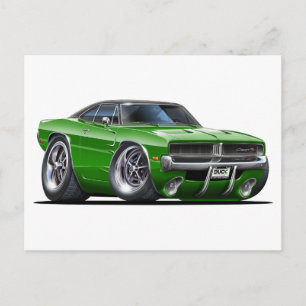Dodge Charger-Grönt Vykort
