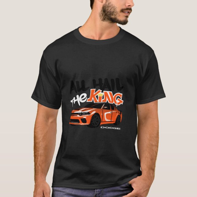 Dodge Charger Kung Daytona hela hageln Kung förra  T Shirt (Framsida)