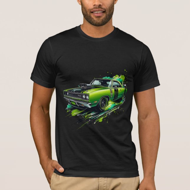 Dodge Charger Muscle Car - Manar Shirt T (Framsida)
