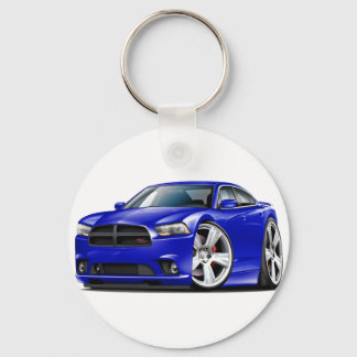 Dodge Charger RT Blue Car Nyckelring