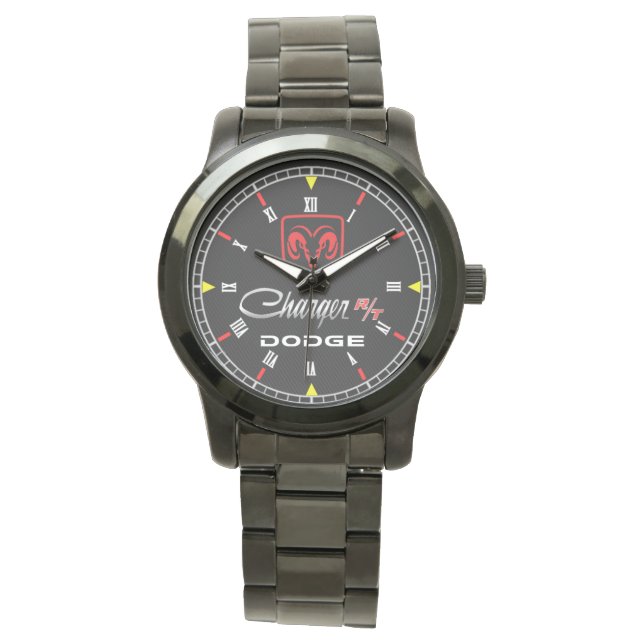 Dodge Charger RT Stainless Steel Quartz Watch Armbandsur (Framsida)