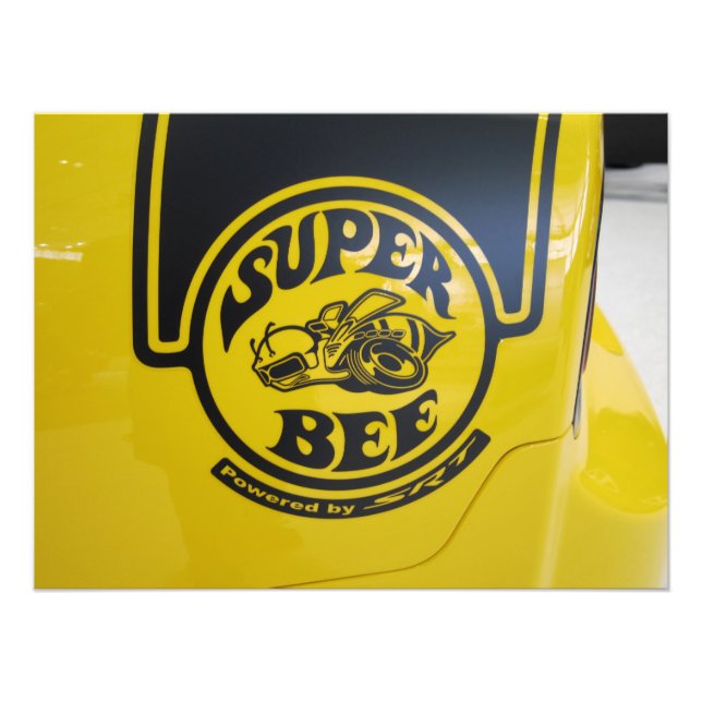 Dodge Charger SRT Toppen Bee Emblem Fototryck (Framsidan)