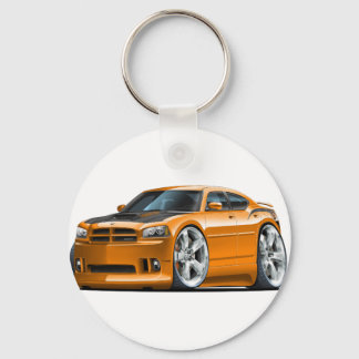 Dodge Charger Toppen Bee Orange Car Nyckelring