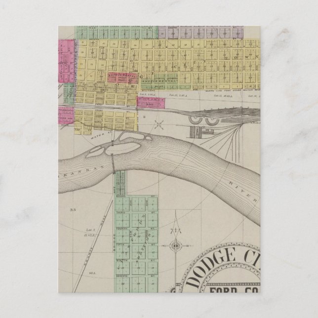 Dodge City, Ford County, Kansas Vykort (Framsida)