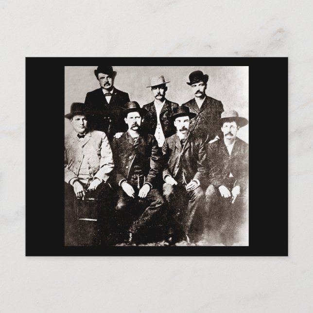 Dodge City "fredskommissionen" cirka 1883 Vykort (Framsida)