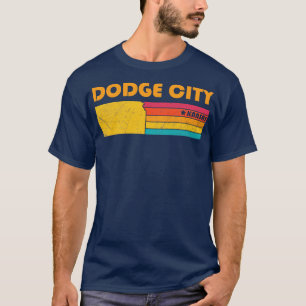 Dodge City Kansas Vintage Distress Souvenir T Shirt