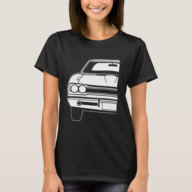 Dodge Coronet Super Bee 1968 2 T Shirt (Framsida)