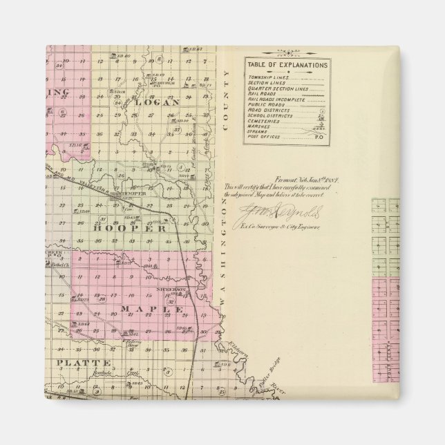 Dodge County, Nebraska Magnet (Framsidan)
