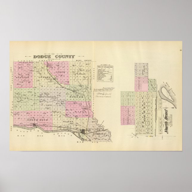 Dodge County, Nebraska Poster (Framsidan)