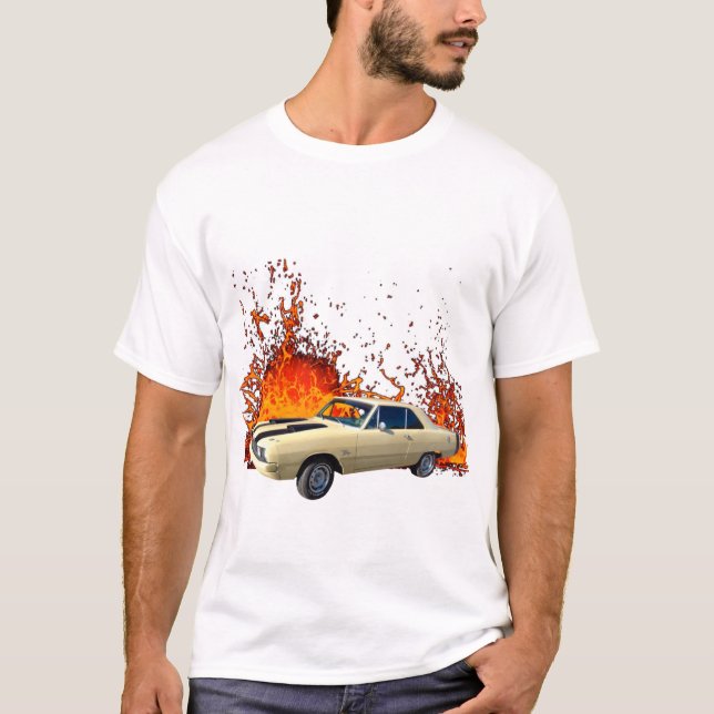 Dodge Dart Swinger 1972 T Shirt (Framsida)