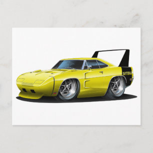 Dodge Daytona Gult Car Vykort