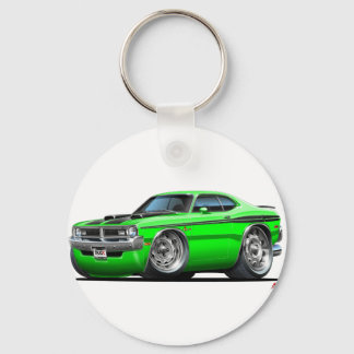 Dodge Demon Grönt Car Nyckelring