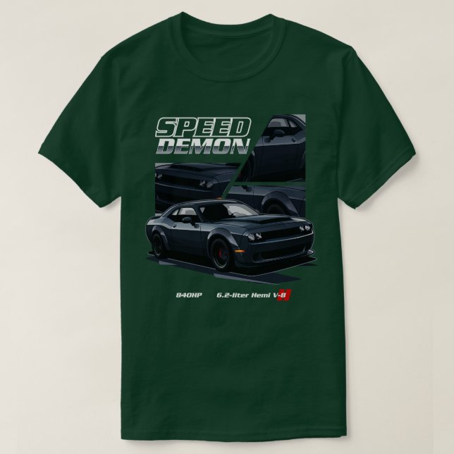Dodge Demon SPEED DEMON T Shirt (Design framsida)