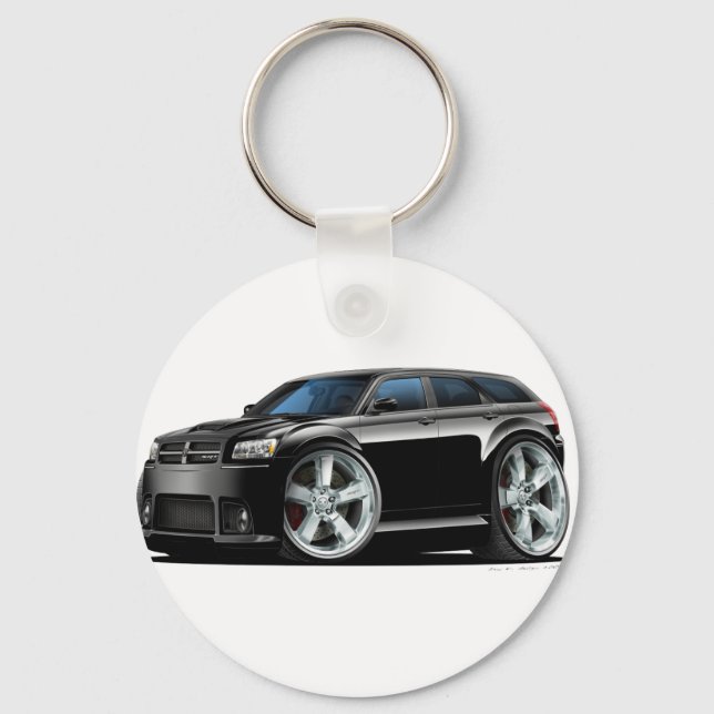 Dodge Magnum Black Car Nyckelring (Framsida)