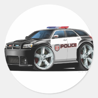 Dodge Magnum-polisbil Runt Klistermärke