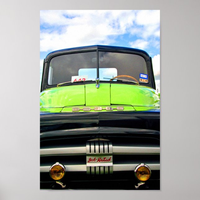 Dodge Plocka Up Lastbil Station Wagon Poster (Framsidan)