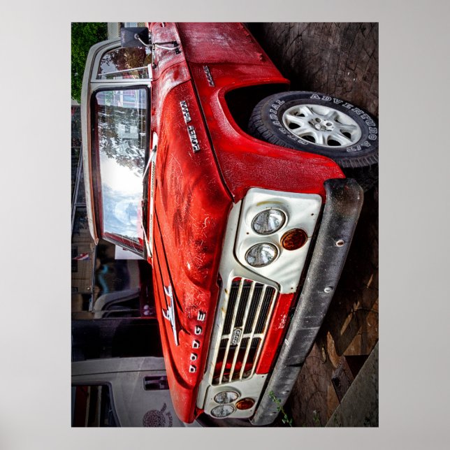 Dodge Power Wagon Classic Lastbil Poster (Framsidan)