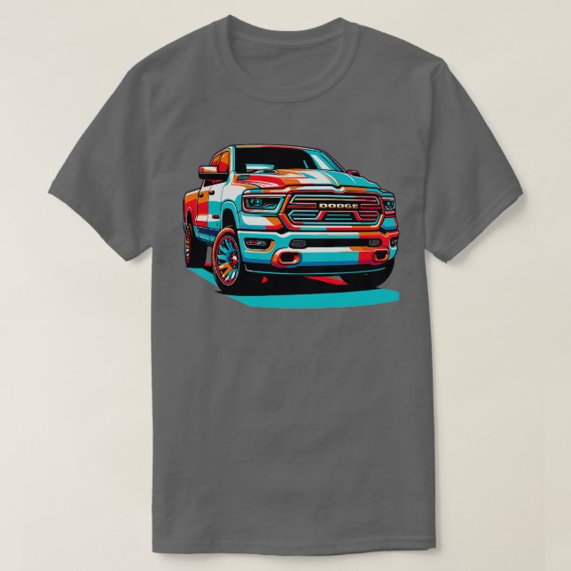 Dodge Ram 1500 11 T Shirt (Design framsida)