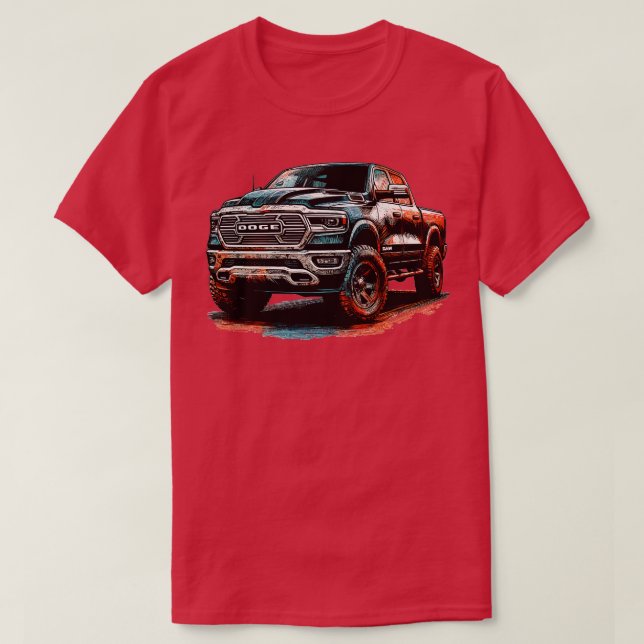 Dodge Ram 1500 20 T Shirt (Design framsida)