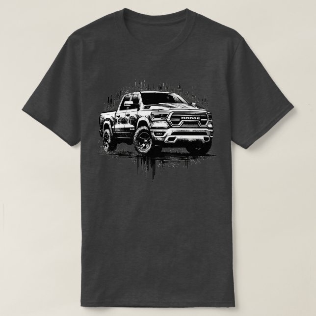 Dodge Ram 1500 5 T Shirt (Design framsida)