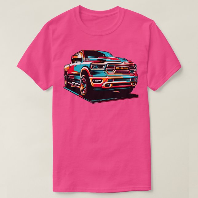 Dodge Ram 1500 6 T Shirt (Design framsida)