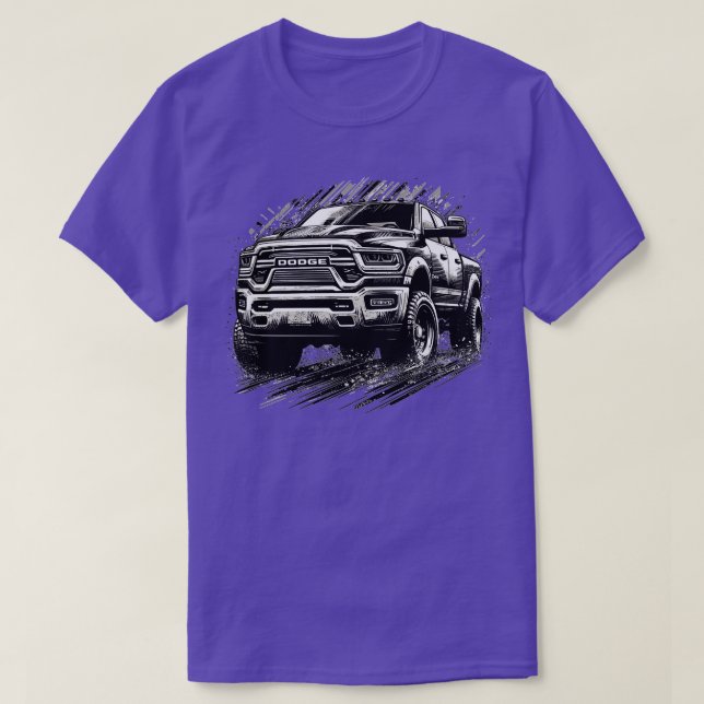 Dodge Ram 4 T Shirt (Design framsida)