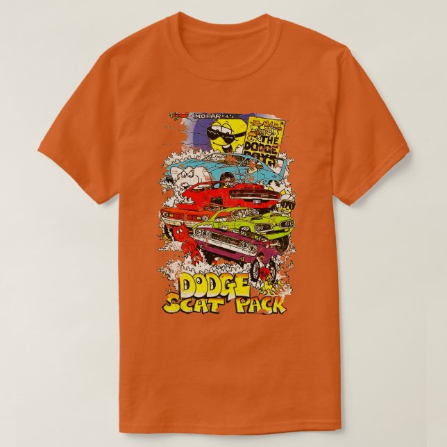 Dodge Scat Pak T Shirt (Design framsida)