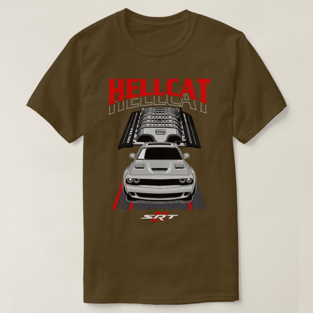 Dodge SRT Hellcat T Shirt (Design framsida)
