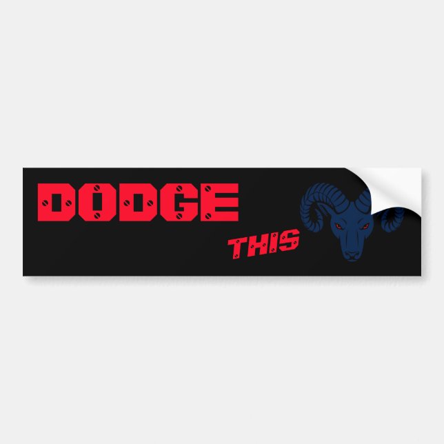Dodge this Ram Aries Patriotic Blue Pearl Bildekal (Framsidan)