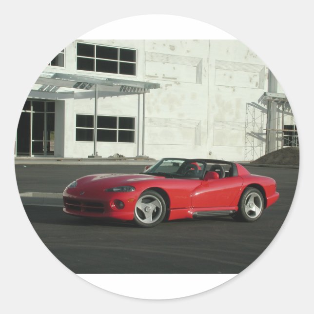 Dodge Viper RT/10 Runt Klistermärke (Framsida)