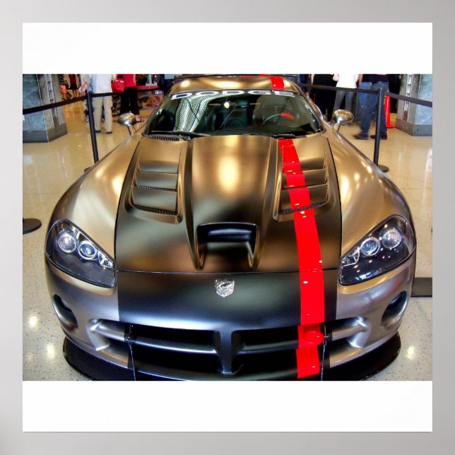 Dodge Viper SportsCar-utvisningsrum poster foto (Framsidan)