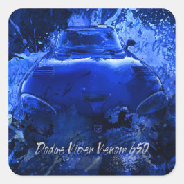 Dodge Viper Venom 650 Fyrkantigt Klistermärke