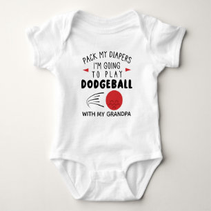 Dodgeball Baby Rolig Dodgeball Farfar T Shirt