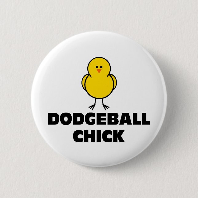 Dodgeball chick knapp (Framsida)