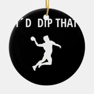 Dodgeball Gaga Boll Game Julgransprydnad Keramik
