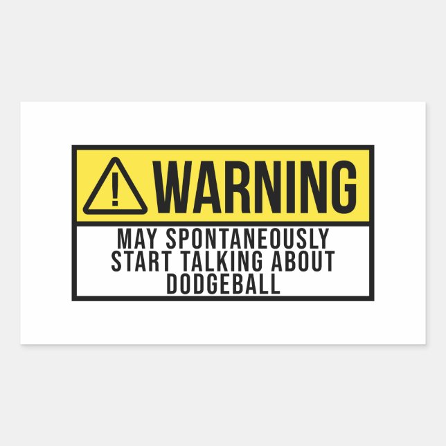 Dodgeball Gift - Dodgeball Älskare Rektangulärt Klistermärke (Framsida)