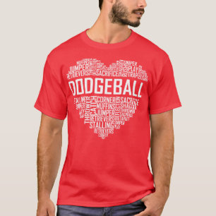 Dodgeball Heart T Shirt
