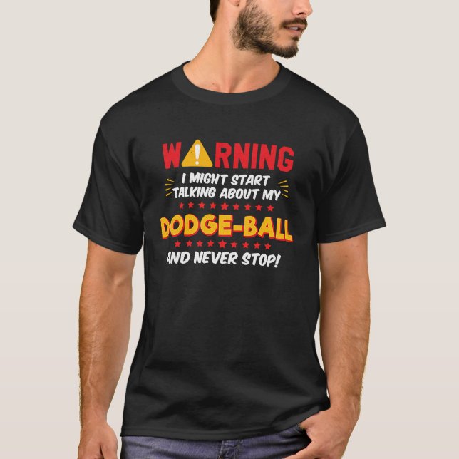 Dodgeball Joke Graphic T Shirt (Framsida)