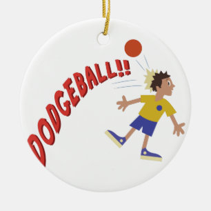 Dodgeball Julgransprydnad Keramik