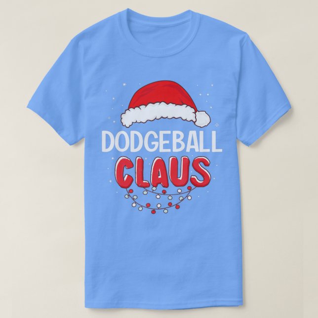 Dodgeball Jultomten Julmatchande dräktighet T Shirt (Design framsida)