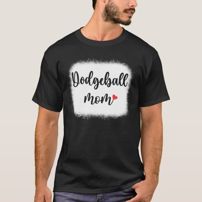 Dodgeball Mom Womens Dodgeball Sport T Shirt (Framsida)