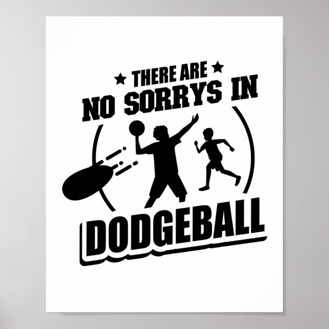Dodgeball Player | Gåvogåvor till tränaridrott Poster (Framsidan)