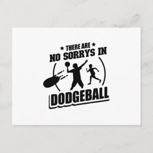 Dodgeball Player Gåvogåvor till tränaridrott Vykort