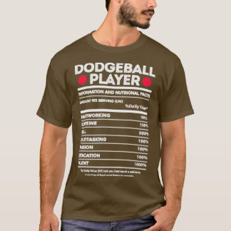 Dodgeball Player Näringsfakta T Shirt