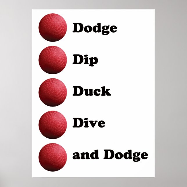 Dodgeball poster (Framsidan)