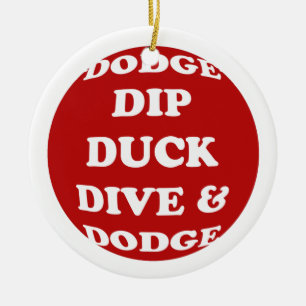 DODGEBALL-prydnad Julgransprydnad Keramik
