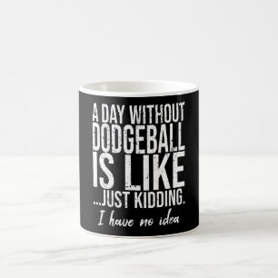 Dodgeball rolig sportgåva kaffemugg