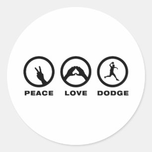 Dodgeball Runt Klistermärke